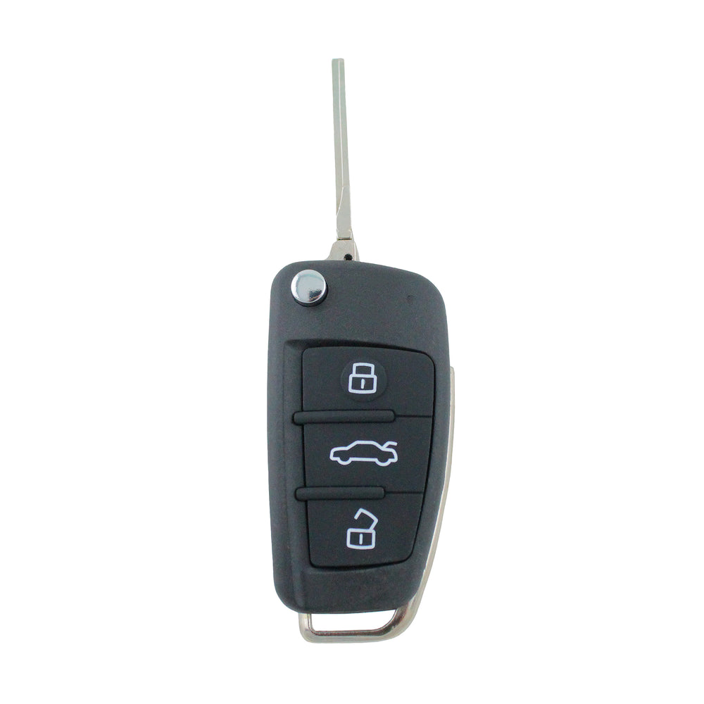 To Suit Audi 3 Button Flip Uncut Key