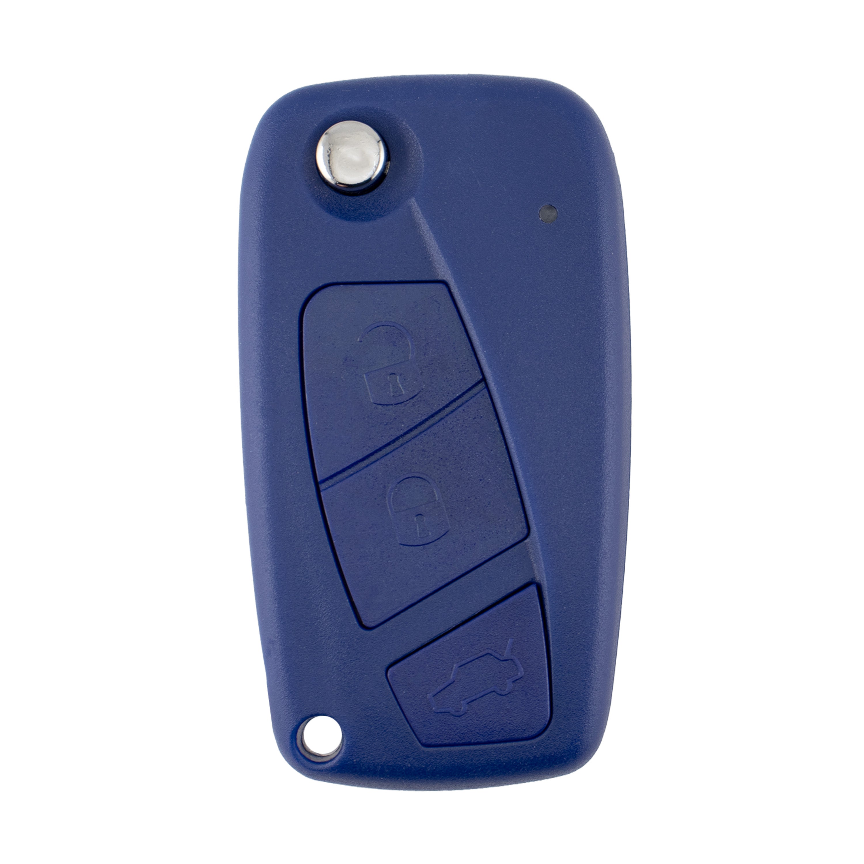 To Suit Fiat 3 Button Flip Key Remote Case/Shell/Blank Punto Bravo Stilo Blue