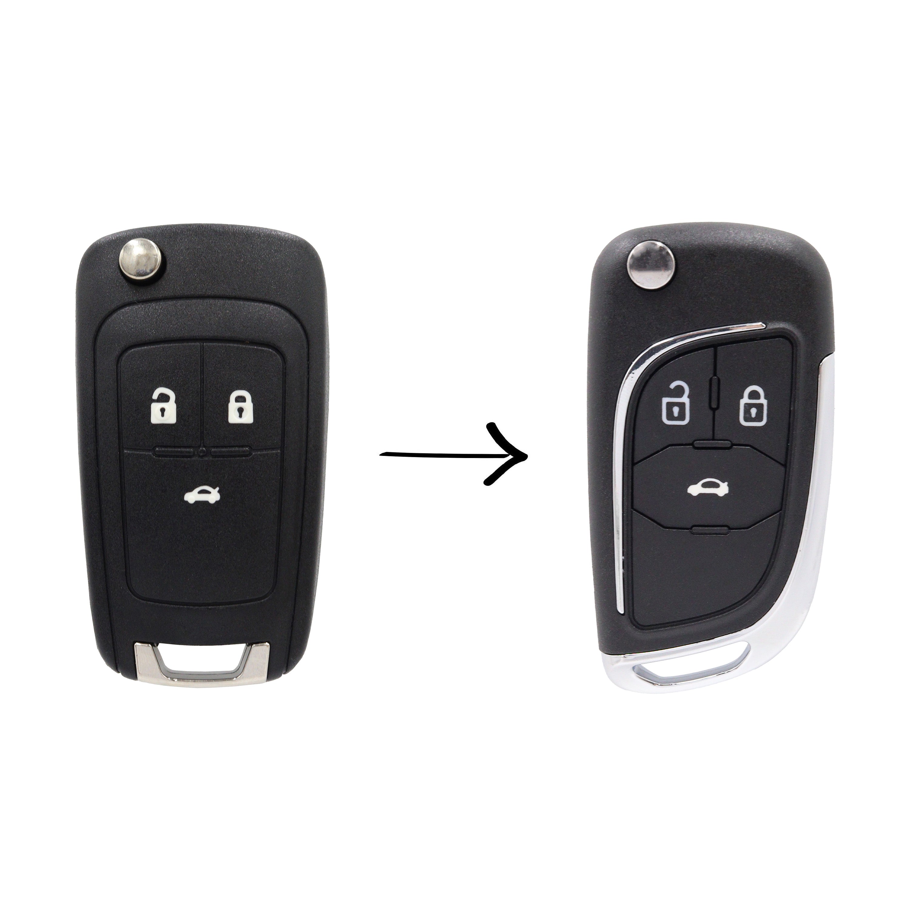 3 Button Replacement Shell To Suit Holden HU100