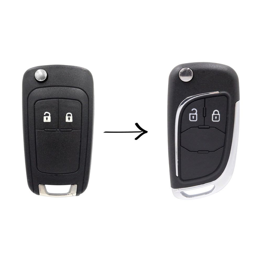 2 Button Replacement Flip Key Shell To Suit Holden