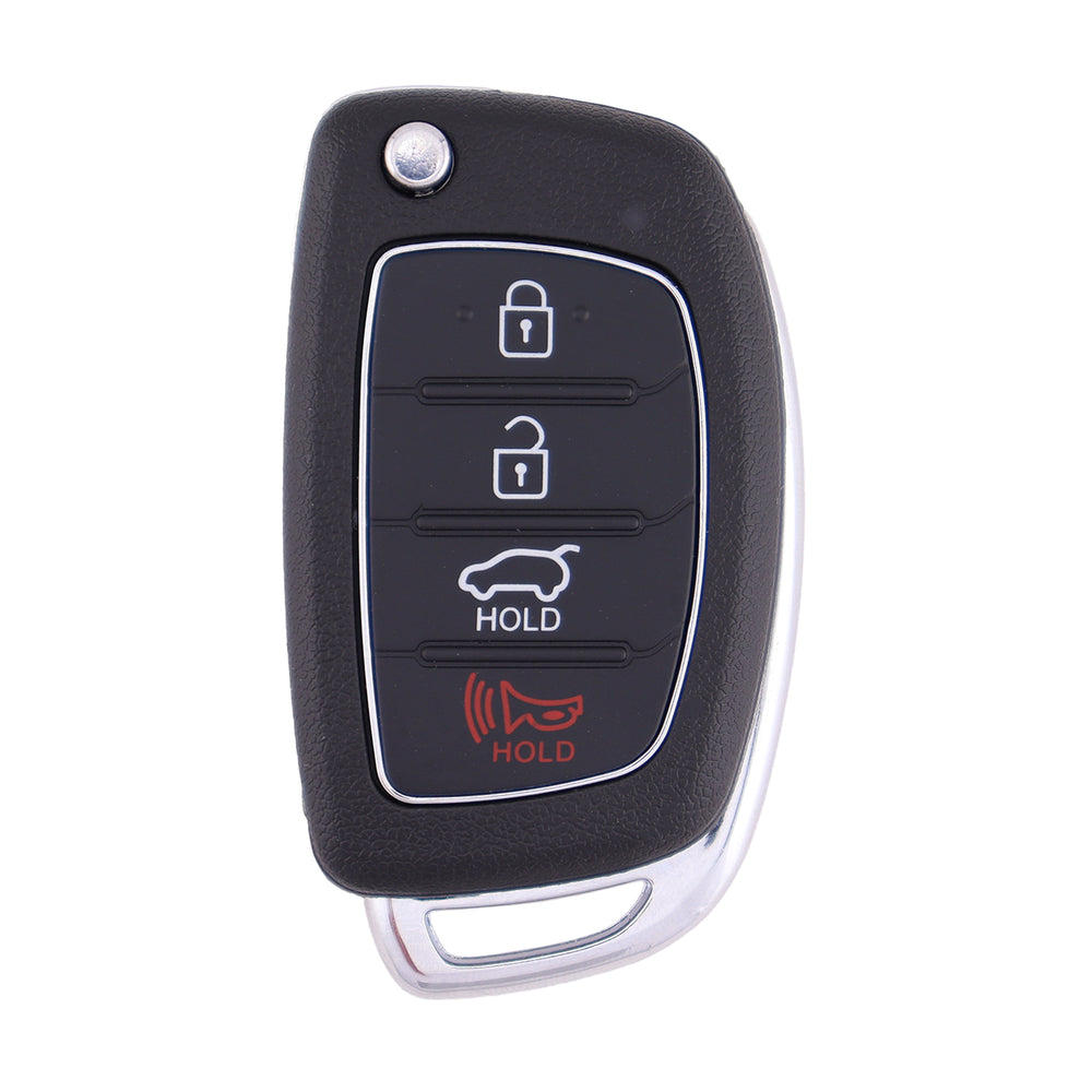 To Suit Hyundai Santa Fe iX45 4 Button Flip Key Replacement Remote Case/Shell
