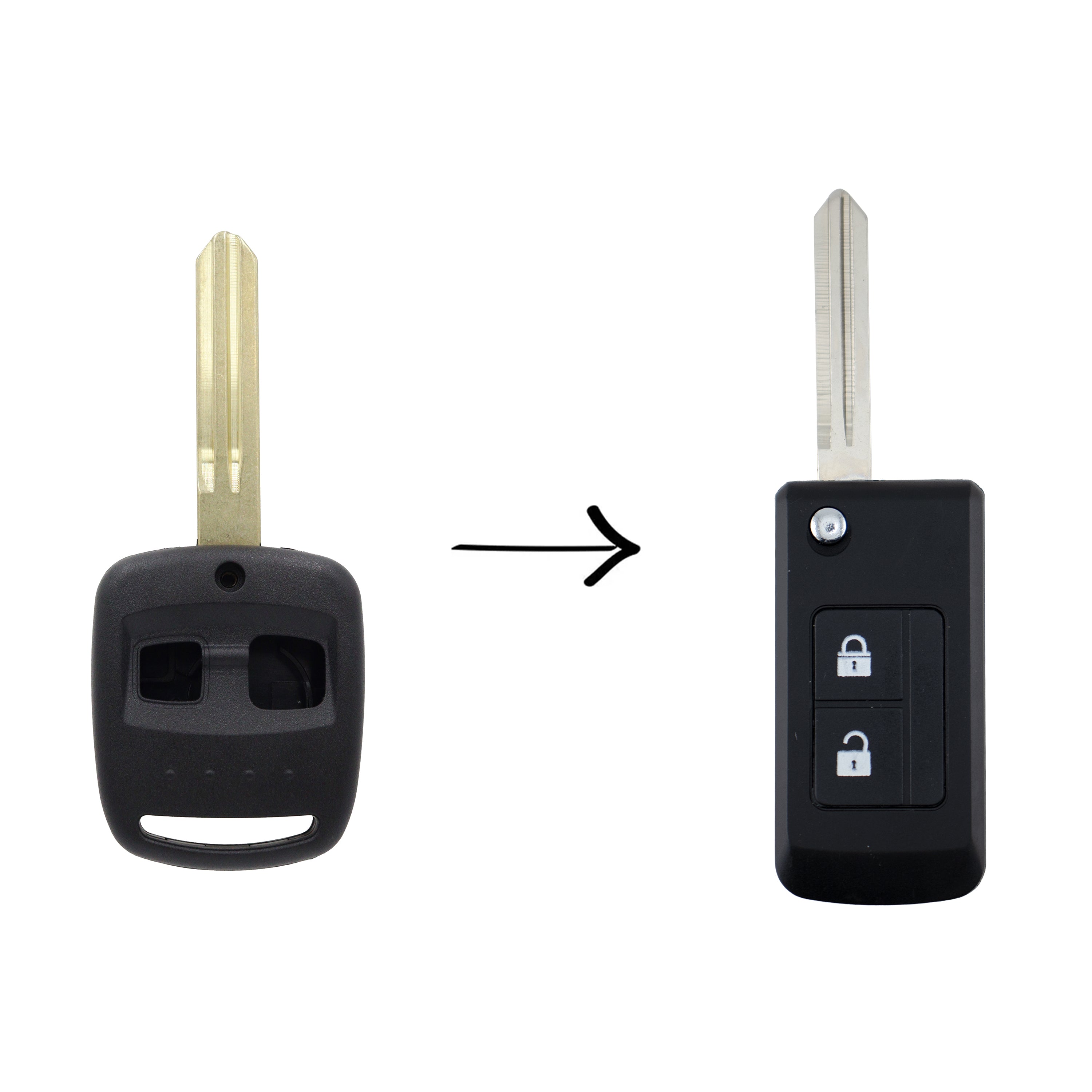 To Suit Subaru Forester Impreza Remote Car Flip Key Blank Shell/Case