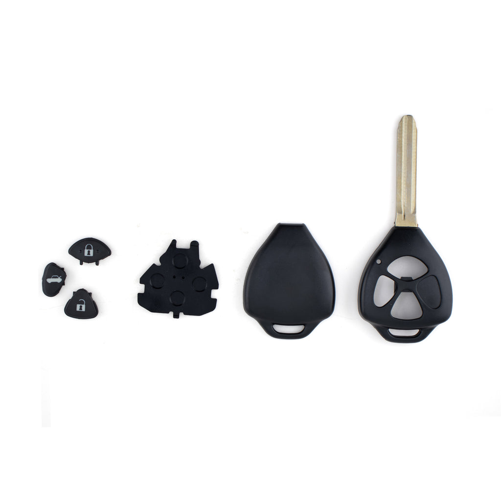 thumbnail image 2 of Replacement Car Key Fob Shell Case For Toyota Avalon & Lexus ES300 - 3+1 Buttons, 62mm X 31mm 2 of 3