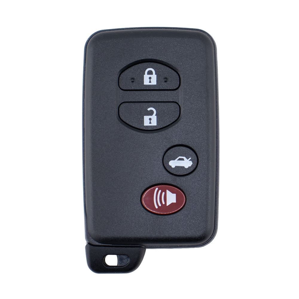 4 Button Black Key Fob To Suit Toyota