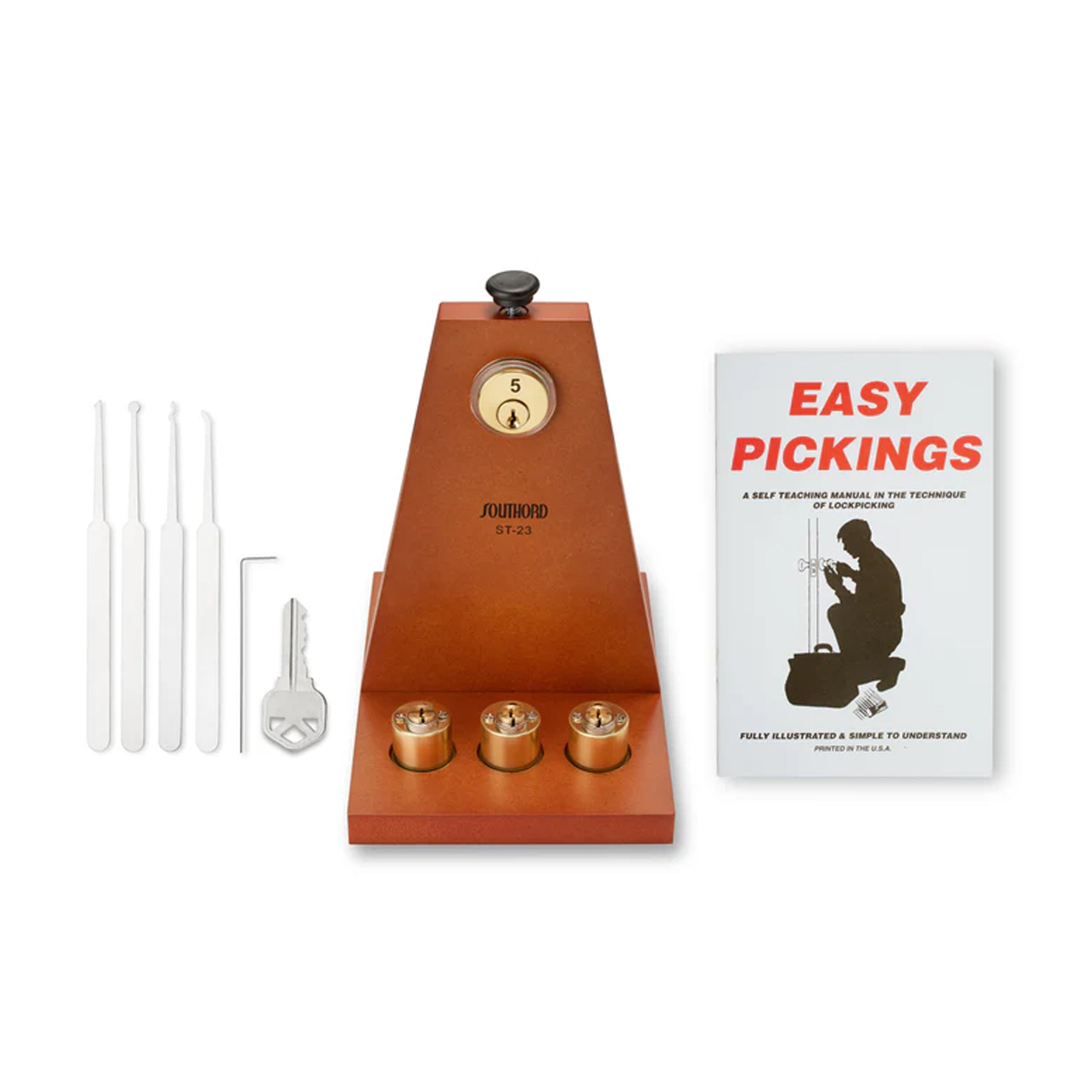 SouthOrd Repinnable Locksmith School-In-A-Box Lock Picking Training Ki