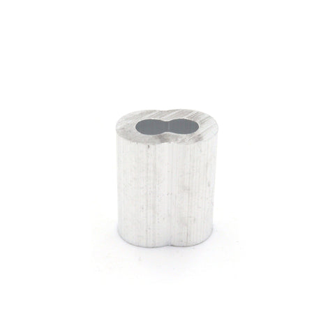 Swage/Ferrule Sleeve 3.0mm Hourglass Aluminium - 100 Pack