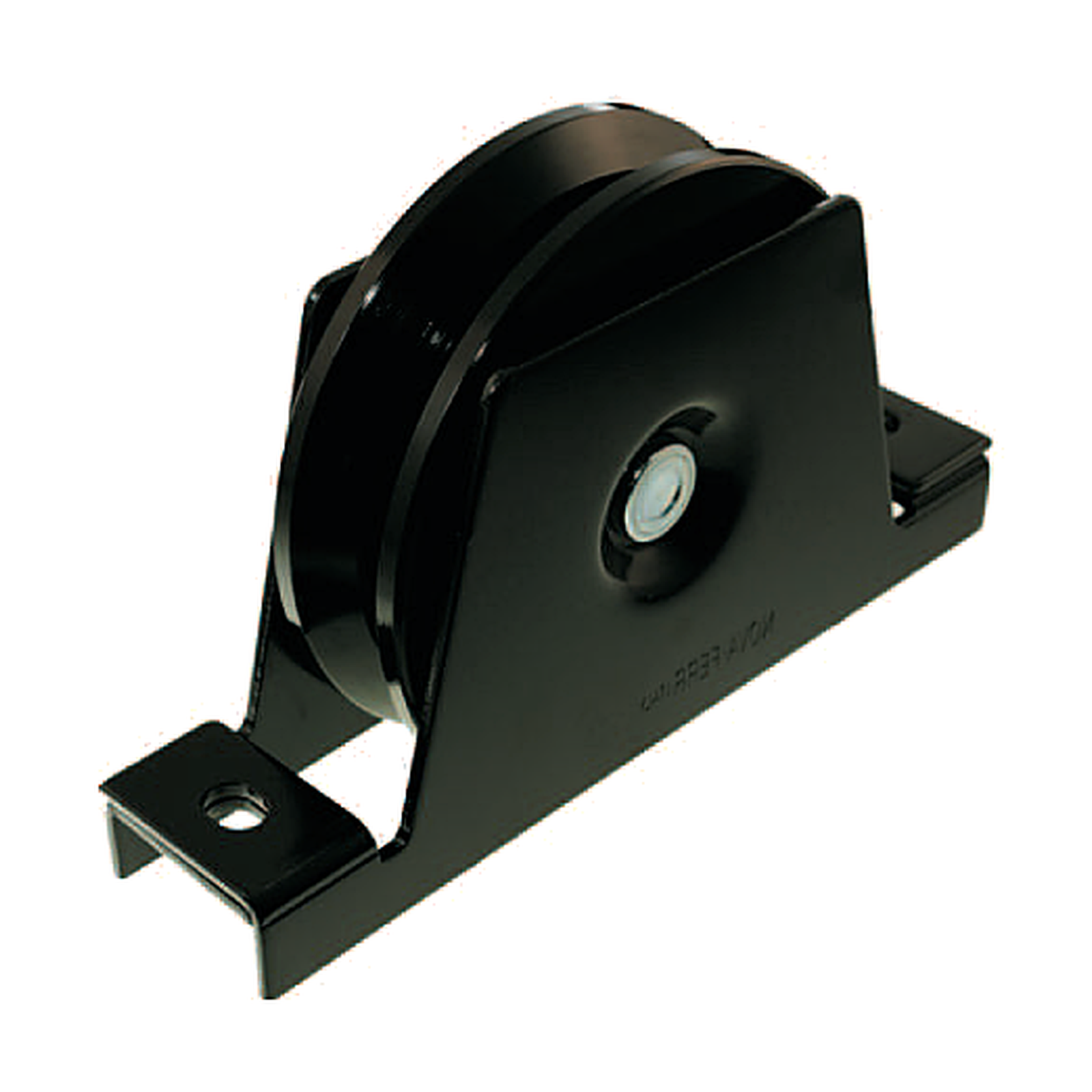 Sliding Gate Wheel 90mm Ø U Groove 2 Bearings - Removeable & Black Electro-coated