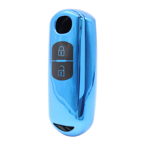 2 Button Blue Car Key Cover To Suit Mazda CX Series