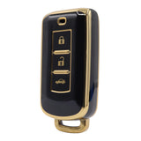 3 Button Black Car Key Cover To Suit Mitsubishi Outlander