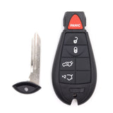 4 Button Replacement Car Key Shell To Suit Jeep, Dodge, Chrysler