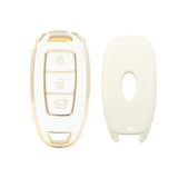 3 Button White Car Key Cover To Suit Hyundai i30