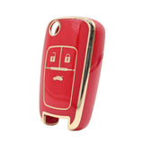 3 Button Red Car Key Cover To Suit Holden