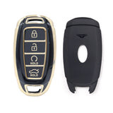 4 Button Black Car Key Cover To Suit Hyundai i30