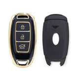 3 Button Black Car Key Cover To Suit Hyundai i30