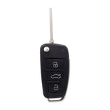 3 Button HU66 433MHz Flip Key to suit Audi A2/A3/A4/A5 (Not Prox)