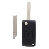 Complete Remote Flip Key To Suit Citroen Berlingo/Peugeot Partner