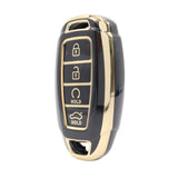 4 Button Black Car Key Cover To Suit Hyundai i30