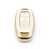 3 Button White Car Key Cover To Suit Hyundai i30