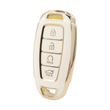 4 Button White Car Key Cover To Suit Hyundai i30