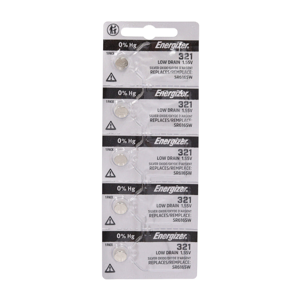 Energizer Silver Oxide Tearstrip Battery 321TZ.Z1 (5 Pack)