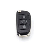 3 Button HU66 433MHz Flip Key to suit Audi A2/A3/A4/A5 (Not Prox)