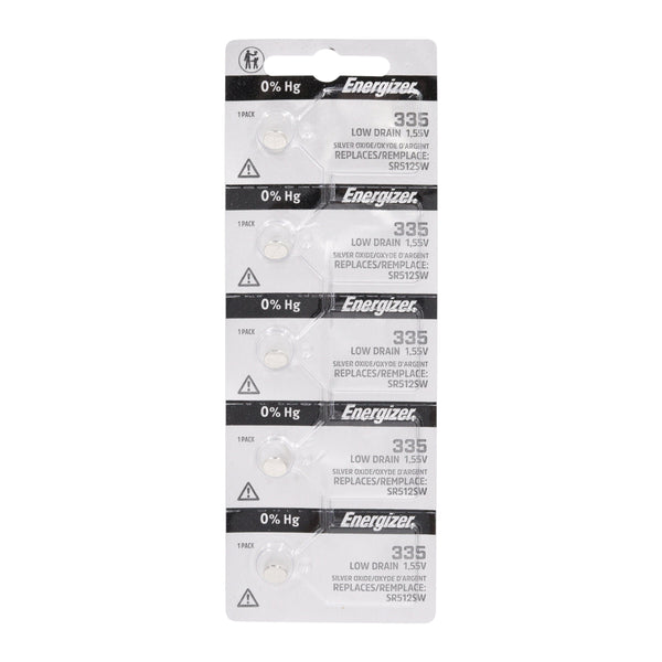 Energizer Silver Oxide Tearstrip Battery 335TZ.Z1 (5 Pack)