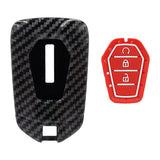 3 Button Red Car Key Cover To Suit Isuzu D-Max | MU-X
