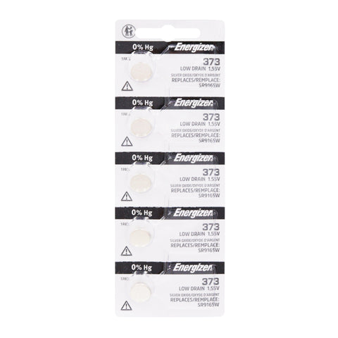 Energizer Silver Oxide Tearstrip Battery 373TZ.Z1 (5 Pack)