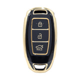 3 Button Black Car Key Cover To Suit Hyundai i30
