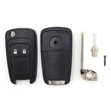 To Suit Holden Barina/Cruze/Trax 2 Button Remote Flip Key Blank Shell/Case/Enclosure