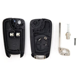 To Suit Holden Barina/Cruze/Trax 2 Button Remote Flip Key Blank Shell/Case/Enclosure