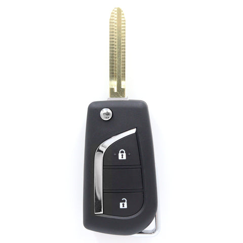 Remote Car Flip Key Blank 2 Button Shell/Case/Enclosure To Suit Toyota Corolla