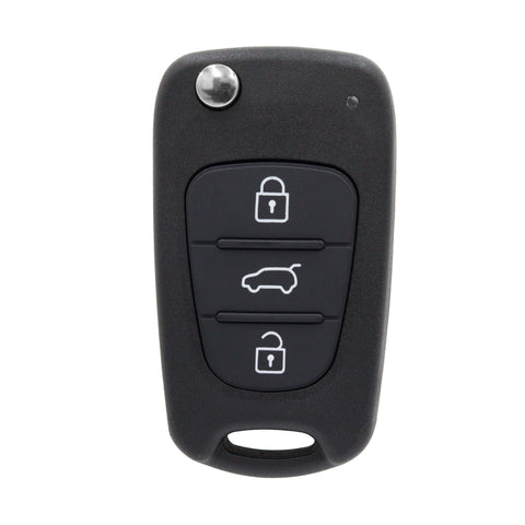 To Suit Hyundai i30 i20 Elantra 3 Button Flip Key Replacement Remote Case/Shell/Blank