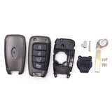 4 Button Car Key Replacement Shell To Suit Hyundai i30N, Kona N, Tucson