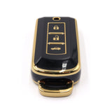 3 Button Black Car Key Cover To Suit Mitsubishi Outlander
