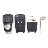 To Suit Holden Barina/Cruze/Trax 3 Button Remote Flip Key Blank Shell/Case/Enclosure