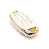 3 Button White Car Key Cover To Suit Hyundai i30