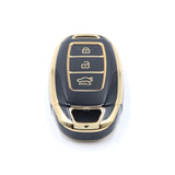 3 Button Black Car Key Cover To Suit Hyundai i30