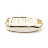 3 Button White Car Key Cover To Suit Hyundai i30