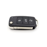 To Suit Volkswagen Beetle Golf GTI Polo Jetta Passat 3 Button Uncut Key