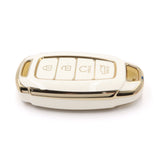 4 Button White Car Key Cover To Suit Hyundai i30