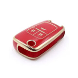 3 Button Red Car Key Cover To Suit Holden