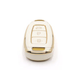 3 Button White Car Key Cover To Suit Hyundai i30