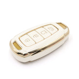 4 Button White Car Key Cover To Suit Hyundai i30