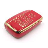 5 Button Red Car Key Sleeve To Suit Range Rover