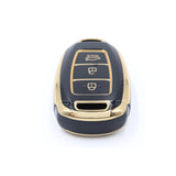 3 Button Black Car Key Cover To Suit Hyundai i30