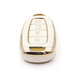 4 Button White Car Key Cover To Suit Hyundai i30