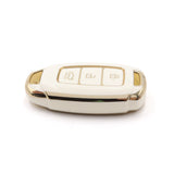 3 Button White Car Key Cover To Suit Hyundai i30