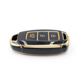 3 Button Black Car Key Cover To Suit Hyundai i30