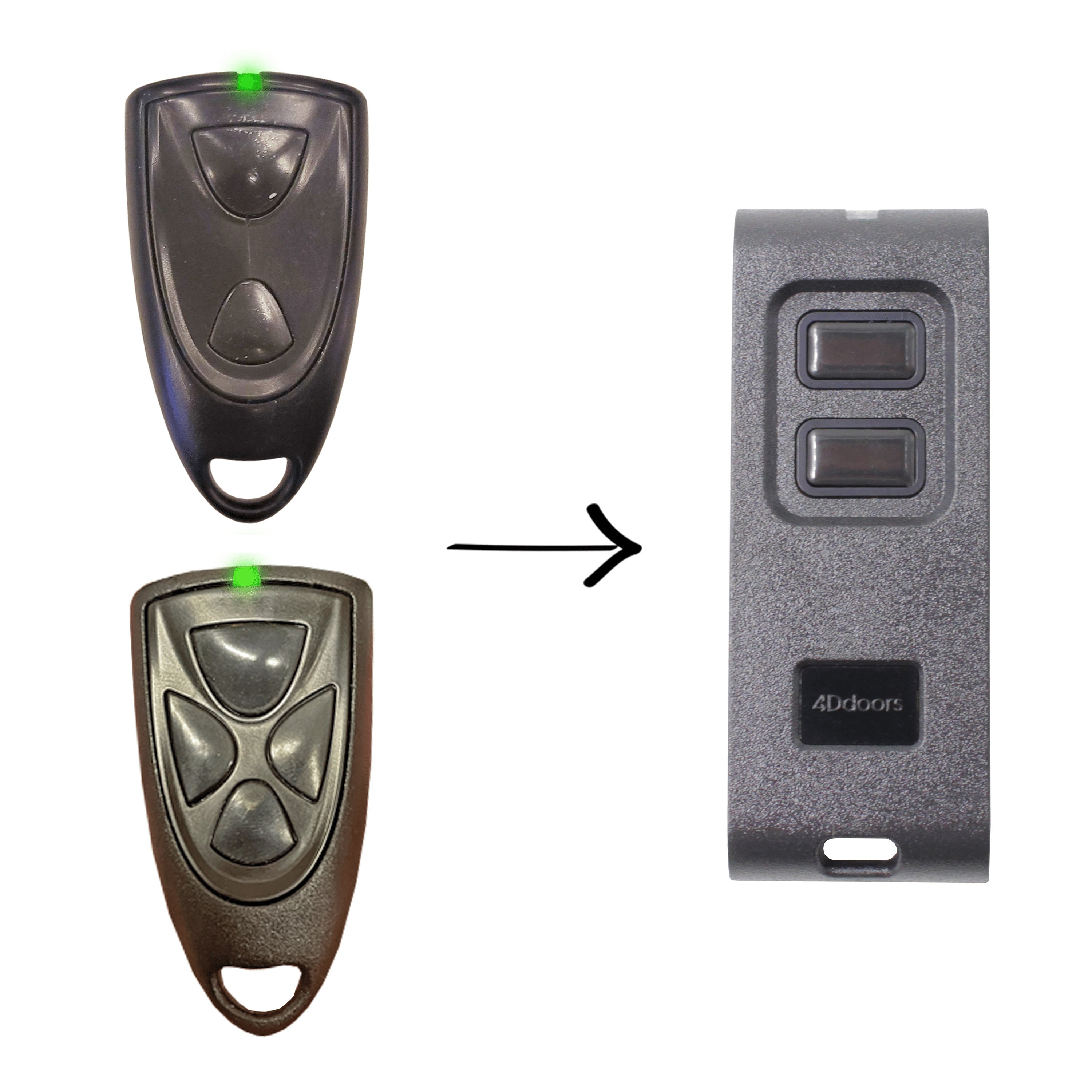Garage & Gate > Transmitter > Remote > Handheld - 4D Doors Victory 2 Button Genuine Remote